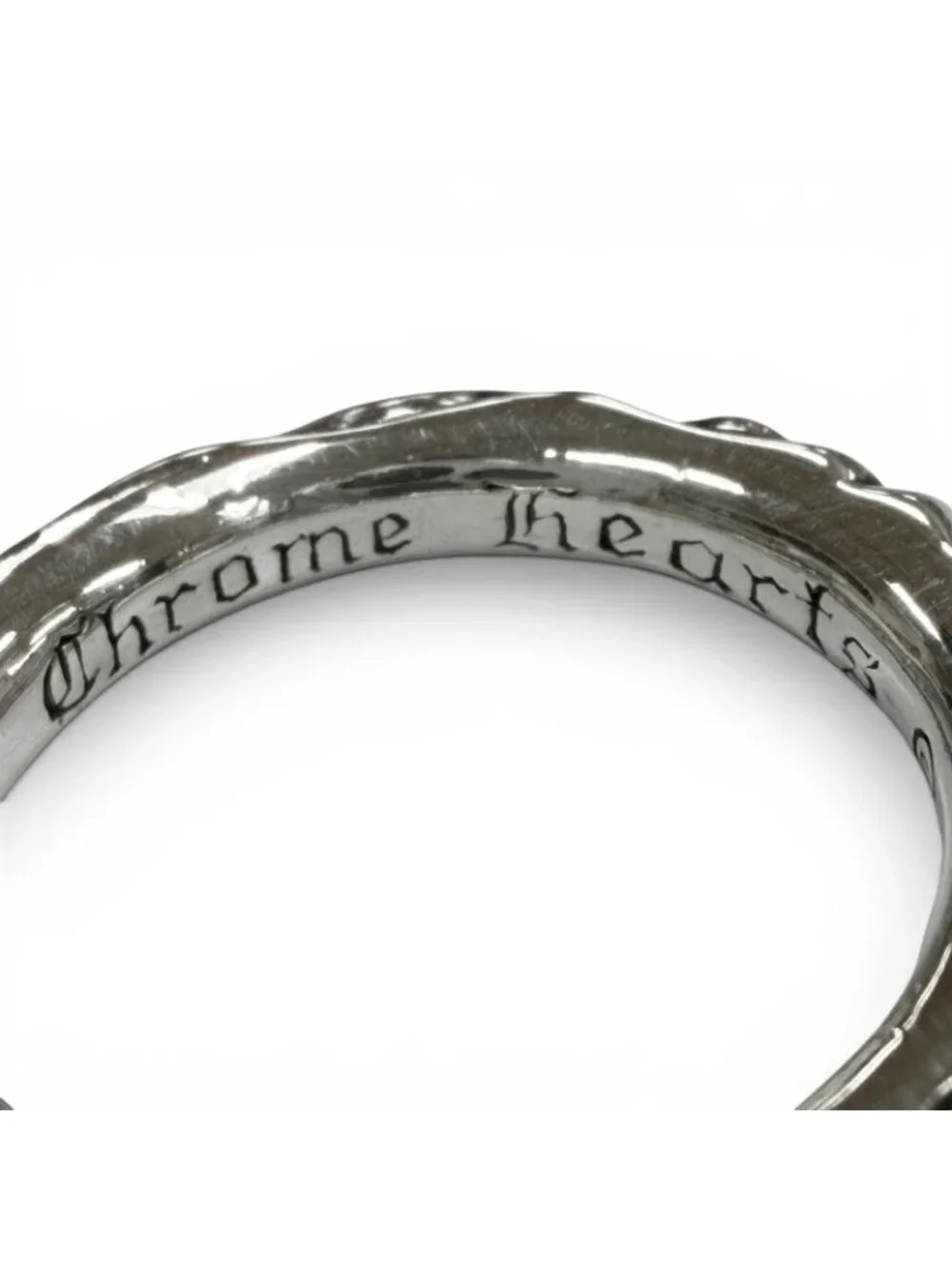 Chrome Hearts Scrl Band Scroll 925 Ring Silver